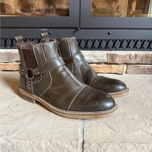 Oxford Dark Brown Leather Boots